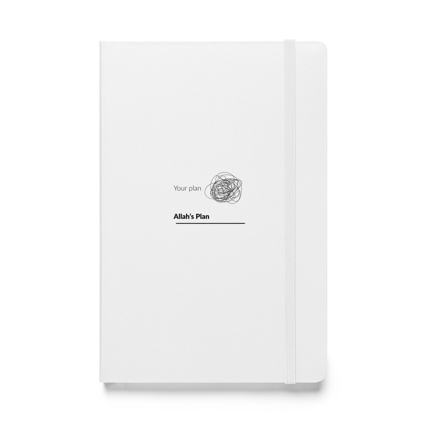 Faith-inspired notebook showing Your Plan vs Allah’s Plan