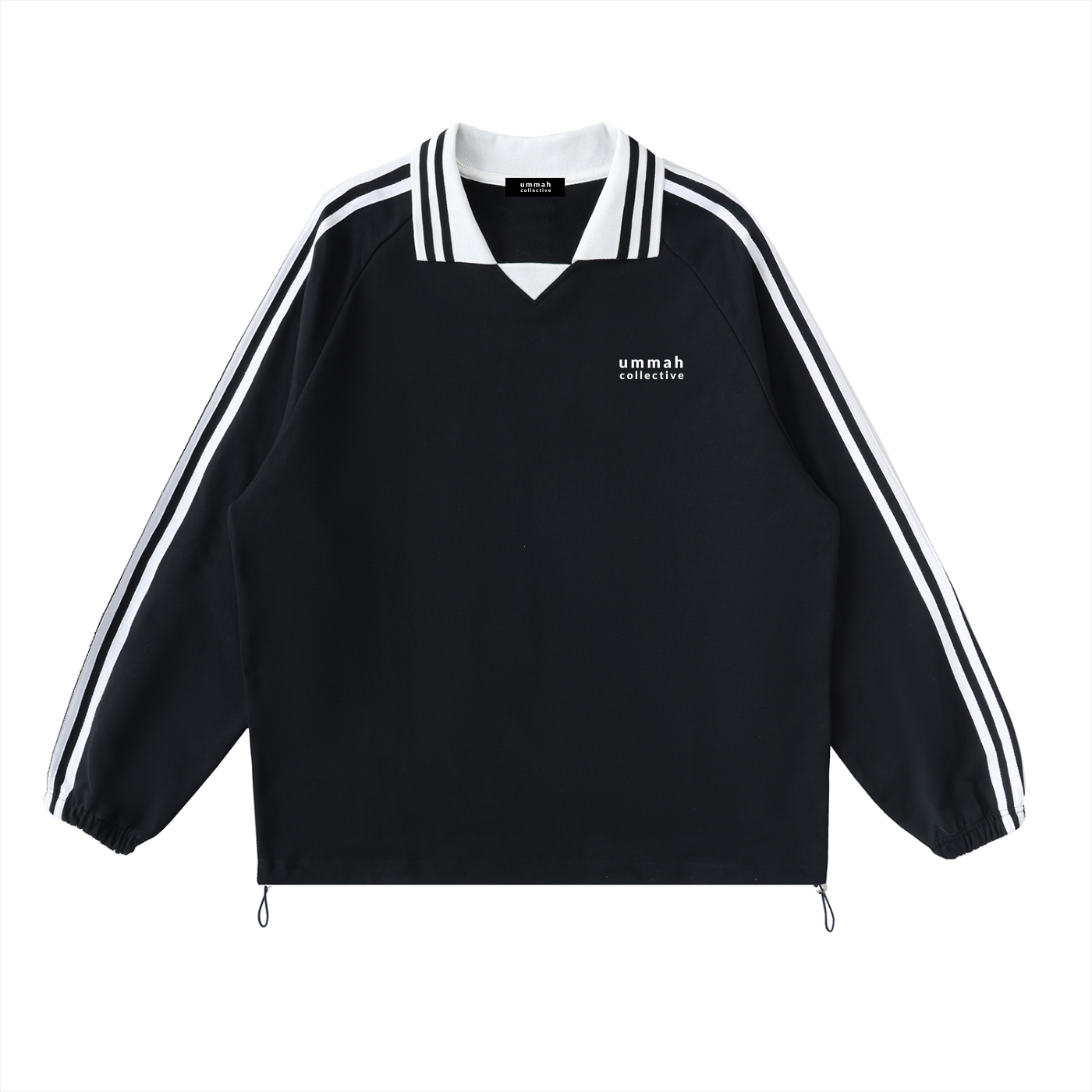 Ummah Contrast Lapel Sweatshirt
