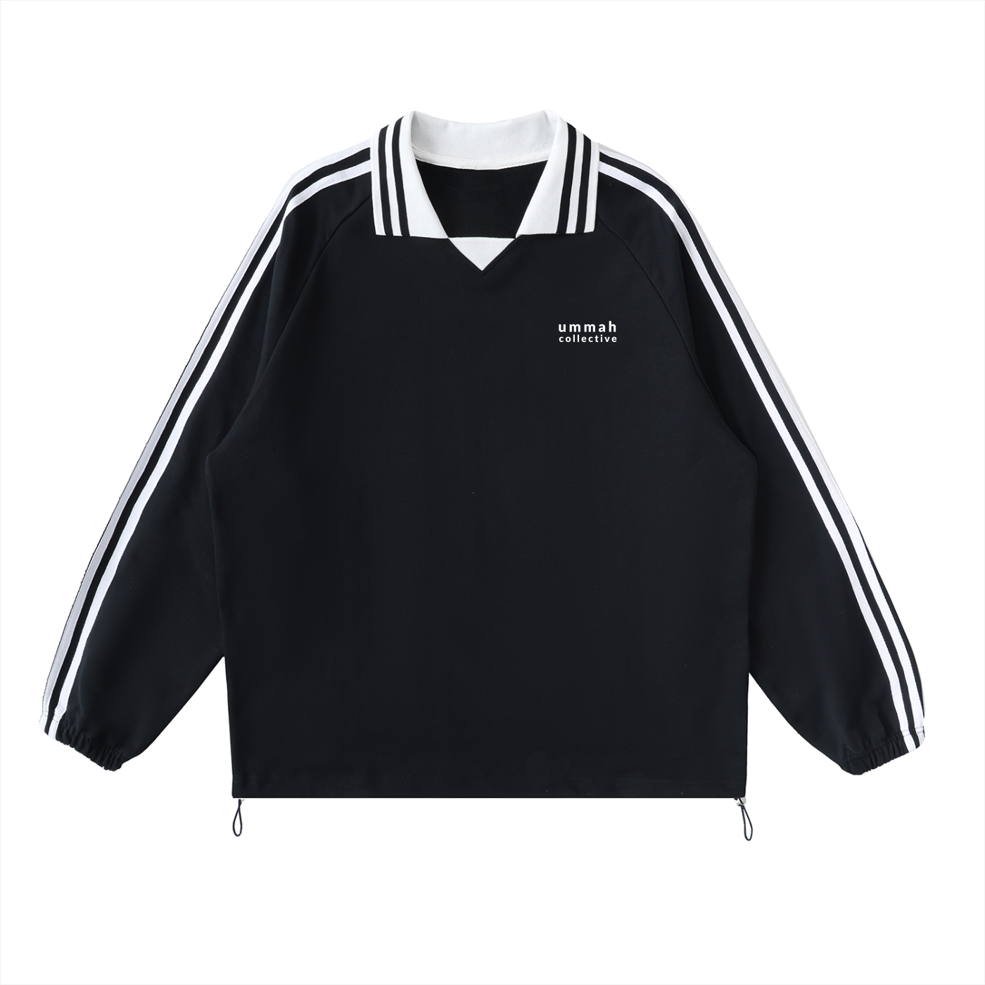 Ummah Contrast Lapel Sweatshirt