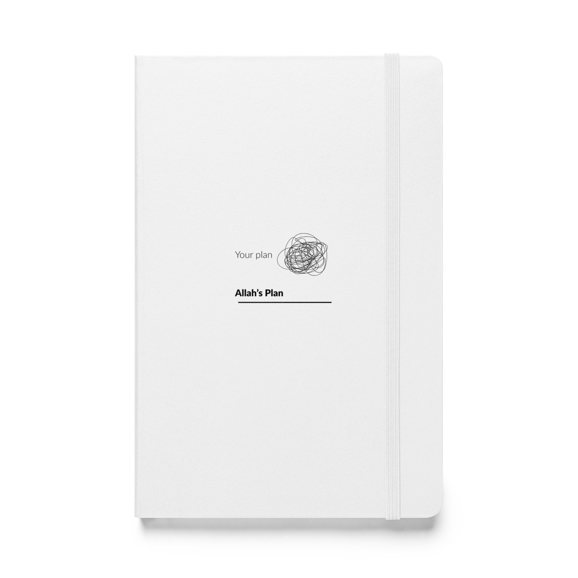 Faith-inspired notebook showing Your Plan vs Allah’s Plan