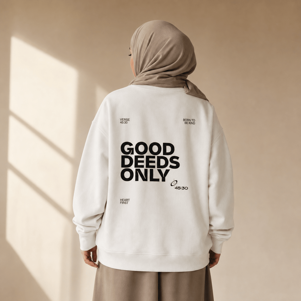 Good Deeds Only Sweater - ummah collective